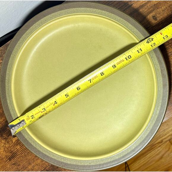 Vintage Arrow Stone Apache Green Kasuga Japan 12” Serving Platter Chop Plate 691 - Picture 6 of 6